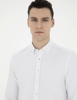 Bej Slim Fit Uzun Kollu G_mlek - Pierre cardin фото 2