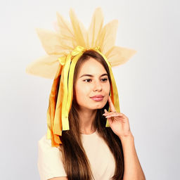 Карнавальный ободок «Лучистое солнце», жёлто-оранжевый