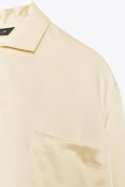 ZW COLLECTION 100% SILK SHIRT WITH POCKET - Zara фото 5