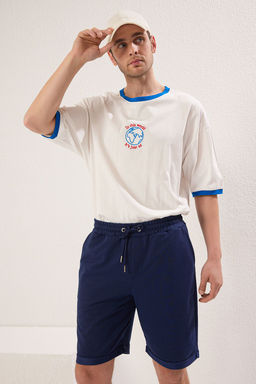 TRENDYOL MAN Gri Regular/Normal Kesim Orta Boy Lastik Belli Bagc?kl? Duble Paca Sort TMNSS21SR0046 - Trendyolmilla фото 2