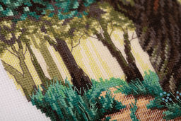 Набор для вышивания PANNA PS-7341 Солнечный лес 17.5 х 17.5 см