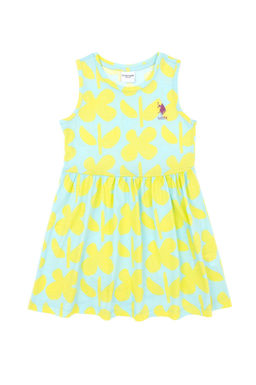 Мятное трикотажное платье для девочки Неожиданная скидка в корзине