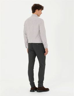 Antrasit Slim Fit Kanvas Pantolon - Pierre cardin фото 4