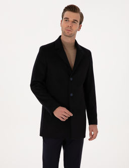 Lacivert Ex Slim Fit Y_n Kar___ml_ Palto