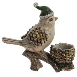 Фигурка декоративная "Птичка", L16 W6,5 H15 см, 2в.