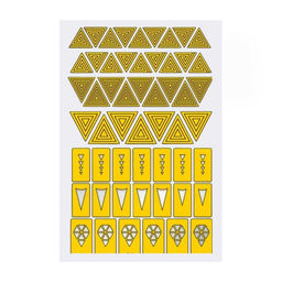 Prima Nails Трафарет для маникюра Треугольники