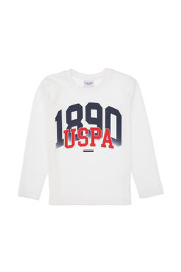Erkek _ocuk Beyaz Pijama Tak_m_ Sepette S_rpriz _ndirim - U.s. polo assn фото 3