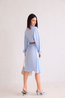 Martichelli Платье небесно-голубое  фото 8