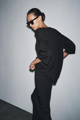 OVERSIZED PLAIN KNIT TOP - Zara фото 3