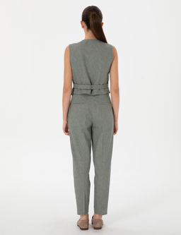 Haki Keten Kar___ml_ Kuma_ Pantolon - Pierre cardin фото 4