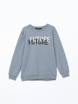 Bisiklet Yaka Erkek ?ocuk Sweatshirt