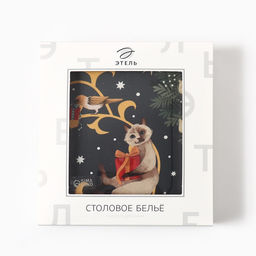 Скатерть новогодняя «Этель» Fairy tale, 150×110 см +/-3 см с ВГМО, 100% хлопок, саржа 190 г/м²