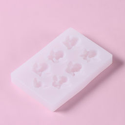 Молд Доляна «Ангелочки», силикон, 12.5×8.5×1.5 см, 7 ячеек (3×3.5 см), цвет белый