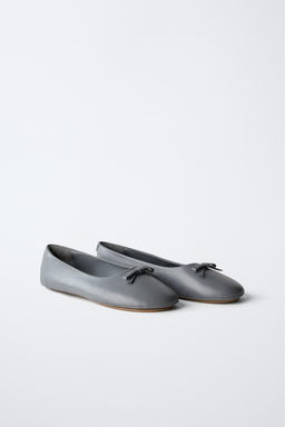 LEATHER BALLERINAS - LIMITED EDITION - Zara фото 2