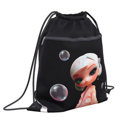Цена за 1 шт. Мешок для обуви ErichKrause с карманом на молнии 500x410мм Bubble Girl
