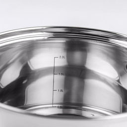 Кастрюля Катунь «Элис», 2.5 л, d=18 см, с крышкой, капсульное дно, индукция, нержавеющая сталь, AISI - 201, хромированная