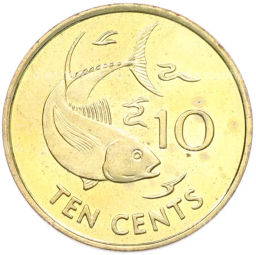 Монета 10 центов 2007 года Сейшелы