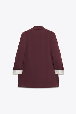 PRINTED CUFF BLAZER - Zara фото 8