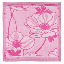 Салфетка кухонная 30х30см, пестротканая, плотность 200гр/м2, хлопок 100%, "Цветы", цвета микс (Россия)