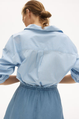 Pantal?n corto en denim con cord?n de ajuste - H&m фото 5