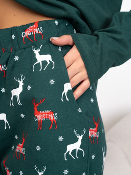 Новогодняя женская пижама с брюками - Binita фото 12