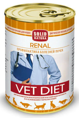 Solid Natura VET Renal диета д/кош. 0,34 кг. ж/б ЦБ-00042689