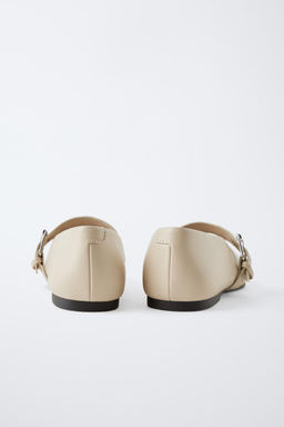 BALLET FLATS WITH BUCKLE - Zara фото 4