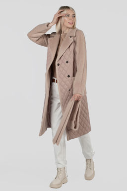 Пальто женское демисезонное (пояс) - El podio фото 3