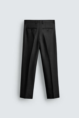 TEXTURED WOOL BLEND SUIT TROUSERS - Zara фото 6