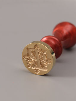 Печать для сургуча с пластиковой ручкой «Буква P на вензеле», 2.5×2.5×6.3 см