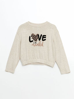 Bisiklet Yaka K?z ?ocuk Crop Ti??rt