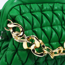 Сумка-клатч на фермуаре, цвет зелёный - Simaland фото 4
