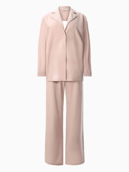 Костюм женский: рубашка, брюки, топ, KAFTAN Base, размер 44, пудровый