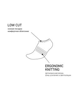 Носки низкие JOGEL ESSENTIAL Short Casual Socks, меланжевый  фото 11