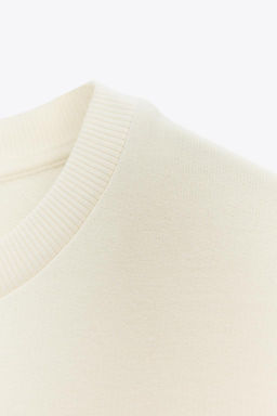 RUSTIC SHORT SLEEVE SWEATSHIRT - Zara фото 8