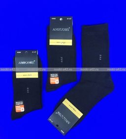 Цена за 12 пар. AMIGOBS носки мужские арт А 502 АССОРТИ 41-47 (фактически 41-44)  фото 3