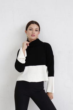 10452 Свитер чёрно-белый - Martichelli фото 9