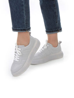 05-PDL255-3 GRAY Кроссовки женские (натуральная кожа)