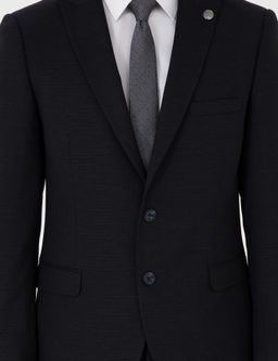 Lacivert Ex. Slim Fit Y_nl_ Tak_m Elbise