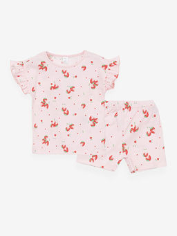 K?z Bebek ?ortlu Pijama Tak?m?