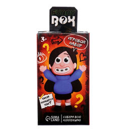 Игрушка - сюрприз Funny box «Весёлая семейка»: детский брелок, наклейки, карточка, цвет МИКС