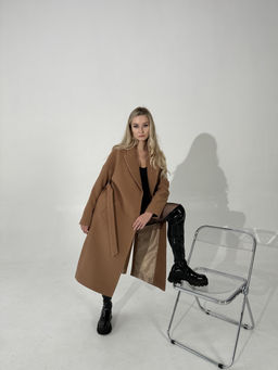 Пальто женское демисезонное 21820 (кремовый) - Kankan фото 43