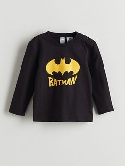 Batman Bask?l? Erkek Bebek Pijama Tak?m?