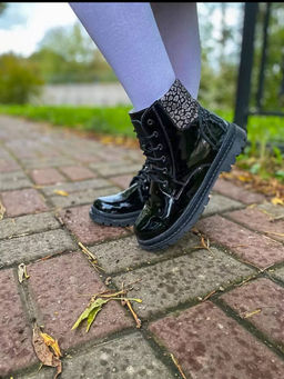 BL-326(45) Ботинки цвет черный лак (байка) - Bottilini фото 8