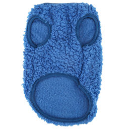 Пэт тойс (Pet toys) Одежда для собаки Жилетка с декором - коала, р-р L, длина спинки 28см/обхват груди 36см/обхват шеи 20см, цвет-синий, искусственный мех (100% полиэстер) (Китай) - Домашняя мода фото 6