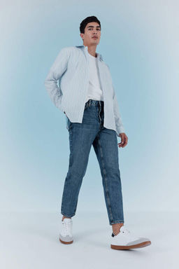 Облегающие джинсовые брюки скинни с высокой талией Wiser Wash в стиле 90-х годов - Defacto фото 10