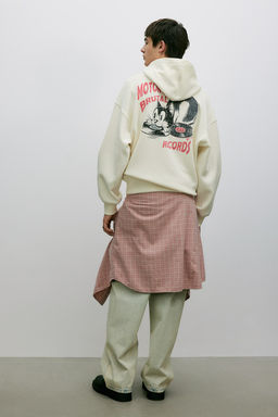 Sudadera con capucha y estampado Oversized Fit - H&m фото 4