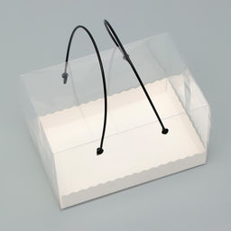 Коробка под рулет с ручками, белая 16.5×11×10 см Кондитерская упаковка