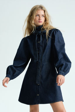 Vestido denim con lazada - H&m фото 2