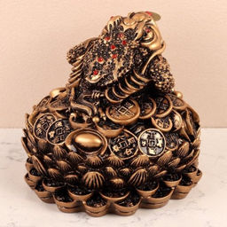 Фигурка Жаба денежная 13х13х10 см / GN488 /уп 24/ - ГалеонТрейд фото 2